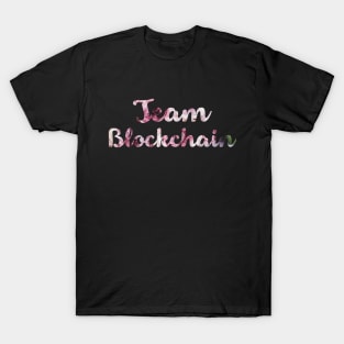 Team Blockchain - Floral Bitcoin Ethereum Crypto Shirt T-Shirt